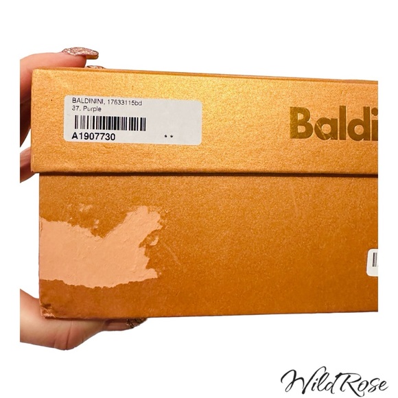 BALDININI Purple Suede w/ Rhinestones Leather Ankle Boots SZ 7 - Picture 13 of 16